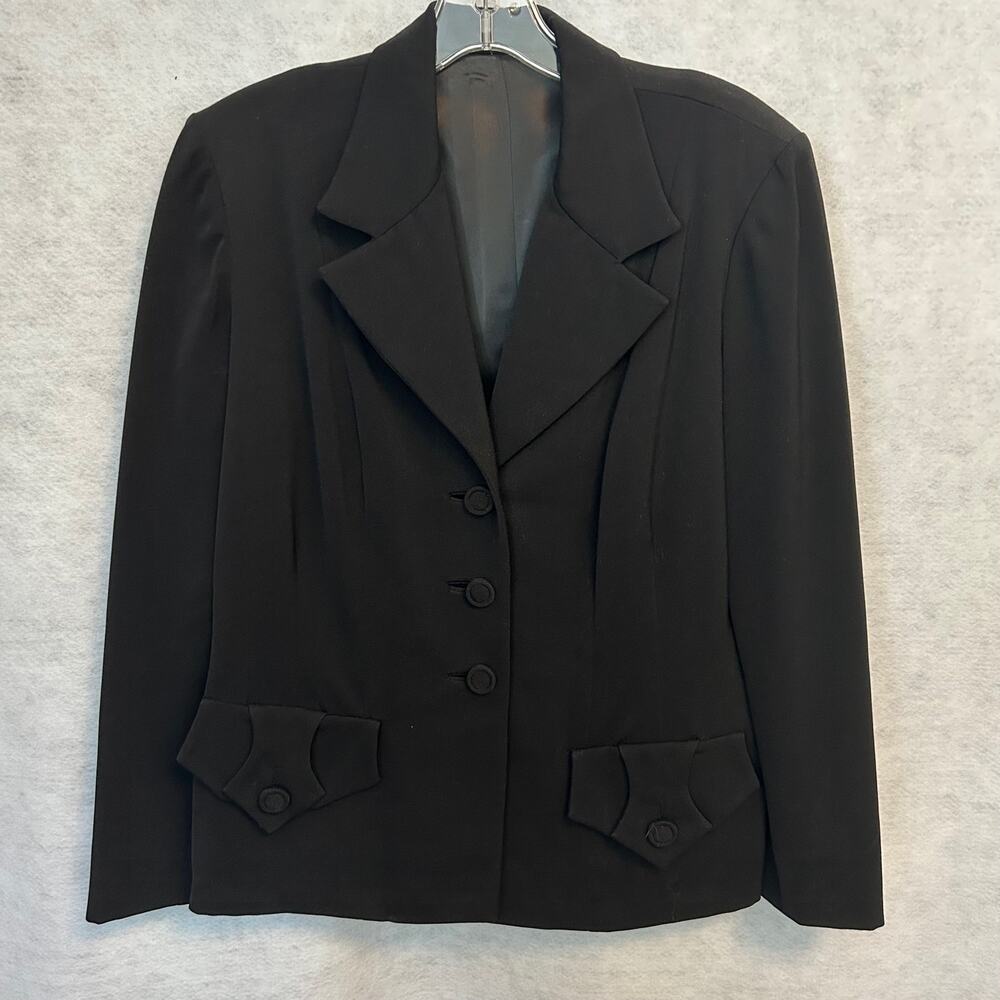 Jack Frost Woolen Wear Vintage Black Wool Blazer Women's